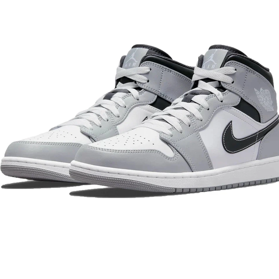 Anthracite Jordan Mid Light Grey Air 1 Smoke 0715